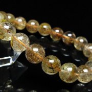 ガーデン水晶 ルチル入り ブレスレット 10mm [t50-10305]