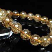 ガーデン水晶ルチル入りブレスレット11mm