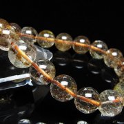 ガーデン水晶 ルチル入り ブレスレット 11mm [t50-10350]