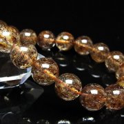 ガーデン水晶 ルチル入り ブレスレット 12mm [t50-10488]