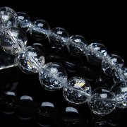 アイリスクォーツ 虹入り レインボークラック水晶 ブレスレット 14mm [T502-8792]