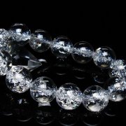 アイリスクォーツ 虹入り レインボークラック水晶 ブレスレット 18mm [T502-8912]