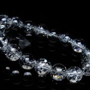 アイリスクォーツ 虹入り レインボークラック水晶 ブレスレット 14mm [T502-8984]