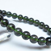 チンターマニストーン アリゾナ州産 天然ガラス ブレスレット （サフォーダイト/シリウス隕石） 8mm [t520-2187]