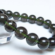チンターマニストーン アリゾナ州産 天然ガラス ブレスレット （サフォーダイト/シリウス隕石） 11mm [t520-2193]