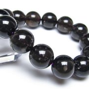 コロンビアナイト コロンビア産 天然ガラス ブレスレット 15mm [t521-2720]