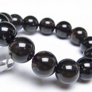 コロンビアナイト コロンビア産 天然ガラス ブレスレット 15mm [t521-2737]