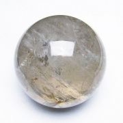 1Kg ライトニング水晶 丸玉 90mm [T529-5533]