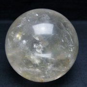 1.3Kg ライトニング水晶 丸玉 96mm [T529-5651]
