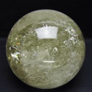 2.2Kg 虹入り シトリン水晶 丸玉 120mm [t529-6296]