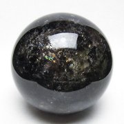 1.3Kg ライトニング水晶 丸玉 98mm [t529-6406]