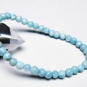 ラリマーブレスレットNo2 ラリマー丸玉ブレスレット 10mm｜マライカ公式通販