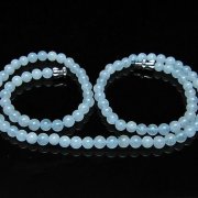 アクアマリン ネックレス 4mm [T556-3515]
