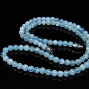 アクアマリン ネックレス 4mm [T556-3543]