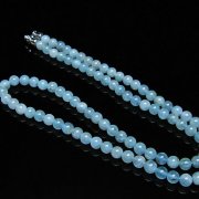 アクアマリン ネックレス 5mm [t556-3544]