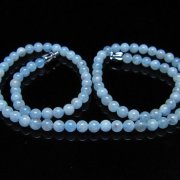 アクアマリン ネックレス 4mm [t556-3704]