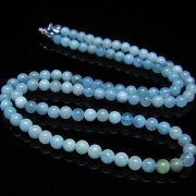 アクアマリン ネックレス 4mm [t556-3757]