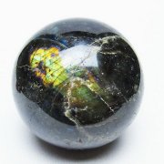ラブラドライト 丸玉  69mm [T571-4450]