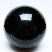 1.3Kg モリオン 純天然 黒水晶 丸玉 100mm [t572-11602]