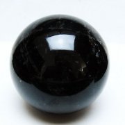 1.4Kg モリオン 純天然 黒水晶 丸玉 100mm [t572-11617]