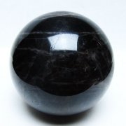 1.9Kg モリオン 純天然 黒水晶 丸玉 115mm [t572-11658]
