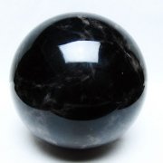 2.8Kg モリオン 純天然 黒水晶 丸玉 130mm [t572-11673]