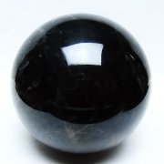 2Kg モリオン 純天然 黒水晶 丸玉 117mm [t572-11680]