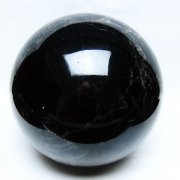 6.5Kg モリオン 純天然 黒水晶 丸玉 173mm [t572-11718]