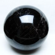12.7Kg モリオン 純天然 黒水晶 丸玉 215mm [t572-11722]