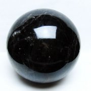 9.6Kg モリオン 純天然 黒水晶 丸玉 195mm [t572-11727]