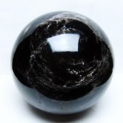 10.8Kg モリオン 純天然 黒水晶 丸玉 200mm [t572-11735]