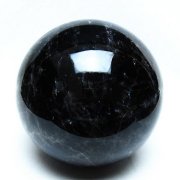 1.6Kg モリオン 純天然 黒水晶 丸玉 110mm [t572-11820]