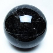 3.7Kg モリオン 純天然 黒水晶 丸玉 145mm [t572-11873]