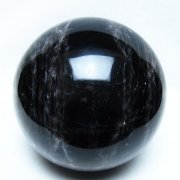3.8Kg モリオン 純天然 黒水晶 丸玉 145mm [t572-11877]