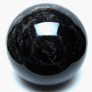 7.3Kg モリオン 純天然 黒水晶 丸玉 180mm [t572-11894]