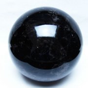 5.4Kg モリオン 純天然 黒水晶 丸玉 160mm [t572-12068]