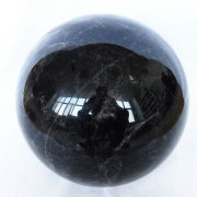 13.9Kg モリオン 純天然 黒水晶 丸玉 220mm 同梱不可 [t572-12102]