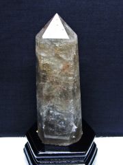 ライトニング水晶 六角柱 [t581-5674]