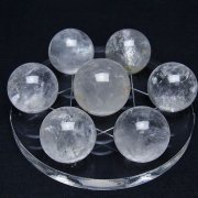 ヒマラヤ水晶 丸玉 七星陣 25mm [T602-2536]