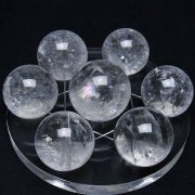 ヒマラヤ水晶 丸玉 七星陣 26mm [T602-2662]