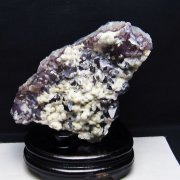 2.6Kg ウルグアイ産 カルサイトアメジストクラスター[T603-9810]