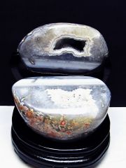 2.3Kg ペア水晶トレジャーメノウ [t604-7864]