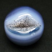 アゲート笑口 丸玉 53mm [t610-12355]
