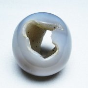 アゲート笑口 丸玉 58mm [t610-12541]
