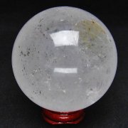 グリーンファントム水晶 丸玉 64mm [T62-11840]