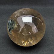 ガーデンルチル水晶 虹入り  丸玉 73mm [T62-13578]