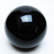 モリオン 純天然 黒水晶 丸玉 57mm [t643-4966]