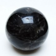 モリオン 純天然 黒水晶 丸玉 69mm [t643-5169]