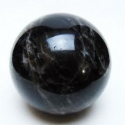 モリオン 純天然 黒水晶 丸玉 71mm [t643-5174]