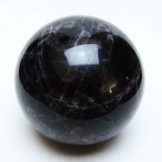 モリオン 純天然 黒水晶 丸玉 68mm [t643-5185]